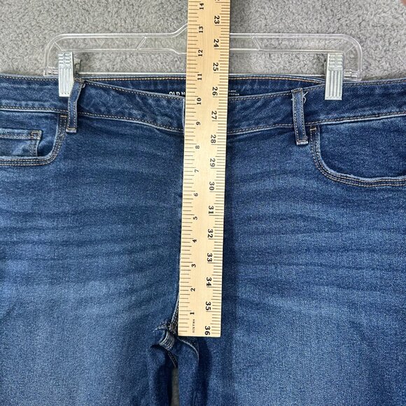 Old Navy Rockstar Super Skinny Jeans Plus Size 20 Mid-Rise Secret Slim Pockets - Picture 10 of 12